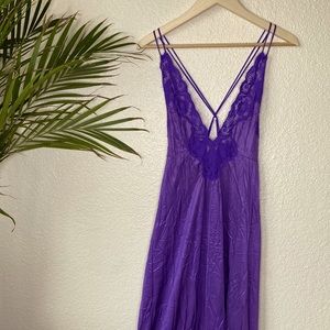 Vintage Amethyst Lingerie Gown